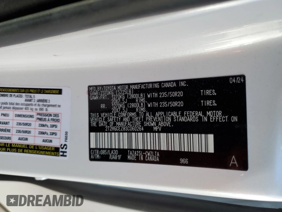 2025 Lexus NX 350 Luxury with VIN 2T2HGCEZ8SC060264, listed as a Copart auction lot 81298244 with 6,758 mi miles and Salvage title. Bid and sale history available at DreamBid. Image 15.
