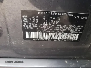 2019 Subaru Legacy Premium with VIN 4S3BNAF68K3027881, listed as a Copart auction lot 71680472 with 60,745 mi miles. Bid and sale history available at carsss.com. Image 12.
