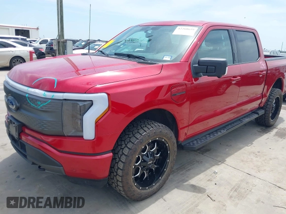 2023 Ford F-150 Lightning Pro with VIN 1FTVW1EL8PWG33656, listed as a IAAI auction lot 42260659 with 22,490 mi miles and . Bid and sale history available at DreamBid. Image 17.