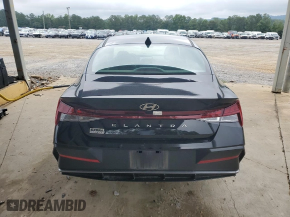 2024 Hyundai Elantra SEL with VIN KMHLS4DG3RU835436, listed as a Copart auction lot 57884035 with 10,333 mi miles and Clean title. Bid and sale history available at DreamBid. Image 6.
