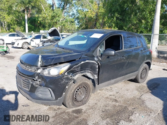 2019 Chevrolet Trax LS with VIN 3GNCJKSB6KL178934, listed as a IAAI auction lot 41772894 with 126,468 mi miles. Bid and sale history available at carsss.com. Image 2.