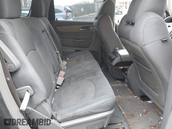 2014 Chevrolet Traverse LS z VIN 1GNKVFED4EJ113130, wystawiony jako IAAI lot #41950978 z przebiegiem 140 822 mil mil oraz . Historia ofert i sprzedaży dostępna na DreamBid. Obrazek 8.