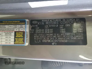 2017 Kia Sportage LX with VIN KNDPMCAC0H7199650, listed as a Copart auction lot 56363505 with 150,505 mi miles and Clean Title. Bid and sale history available at DreamBid. Image 13.