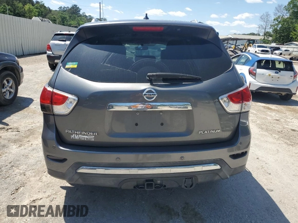2016 Nissan Pathfinder S with VIN 5N1AR2MN4GC615599, listed as a Copart auction lot 52040665 with 140,013 mi miles and Salvage Title. Bid and sale history available at carsss.com. Image 6.