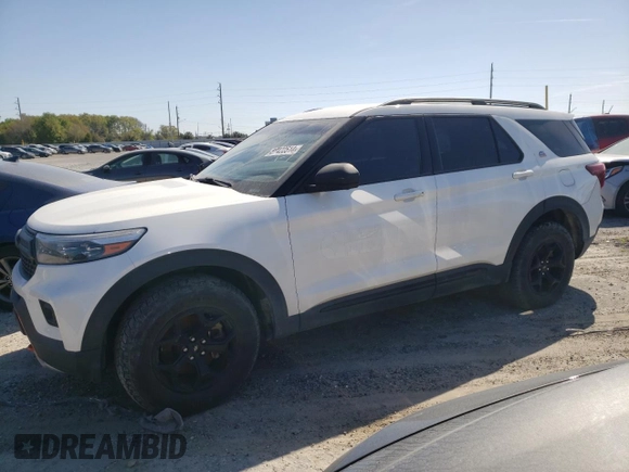 2022 Ford Explorer Timberline with VIN 1FMSK8JHXNGA36293, listed as a Copart auction lot 87422514 with 112,283 mi miles and Salvage Title. Bid and sale history available at carsss.com. Image 1.