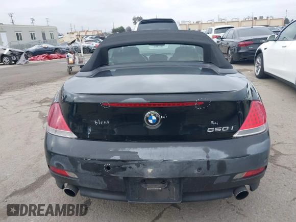 2007 BMW 6 Series 650i with VIN WBAEK13507CN81020, listed as a IAAI auction lot 42167743 with 127,552 mi miles. Bid and sale history available at carsss.com. Image 16.