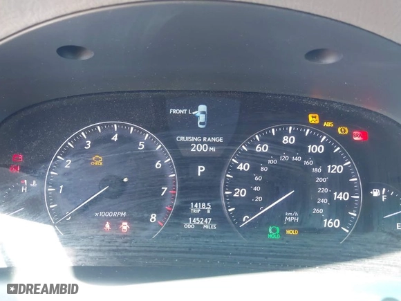 2007 Lexus LS 460 with VIN JTHBL46F875040163, listed as a IAAI auction lot 42002411 with 145,247 mi miles. Bid and sale history available at carsss.com. Image 7.