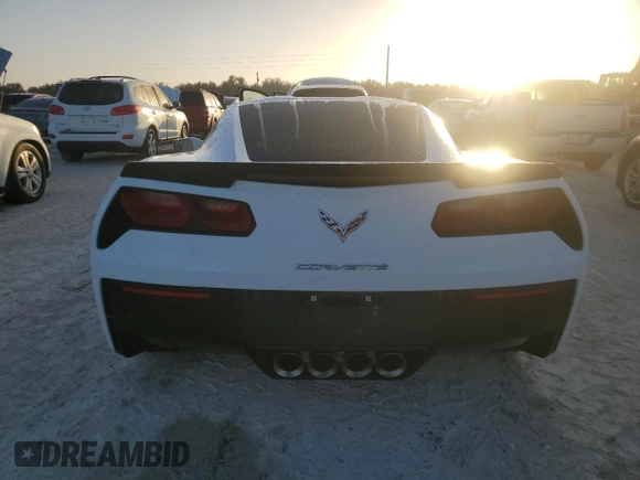 2015 Chevrolet Corvette 2LT with VIN 1G1YC2D75F5118031, listed as a Copart auction lot 76791894 with 0 mi miles and Salvage Title. Bid and sale history available at carsss.com. Image 6.