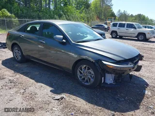 2024 Hyundai Elantra SEL with VIN KMHLM4DG2RU686933, listed as a IAAI auction lot 42030155 with 23,887 mi miles. Bid and sale history available at carsss.com. Image 1.
