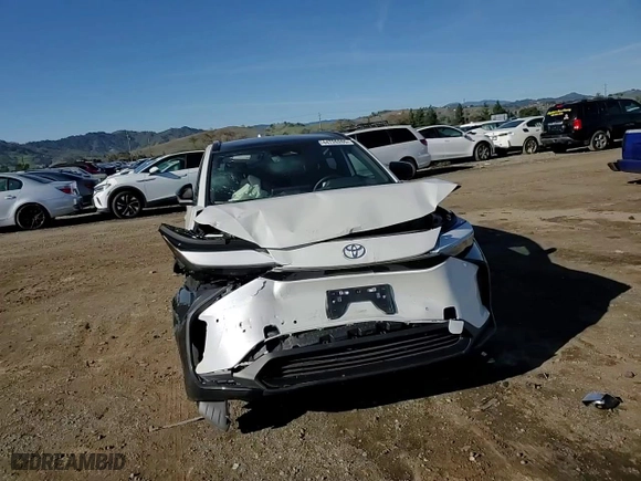 2023 Toyota bZ4X XLE with VIN JTMAAAAA1PA025511, listed as a Copart auction lot 44726265 with 17,460 mi miles and Salvage Title. Bid and sale history available at carsss.com. Image 11.