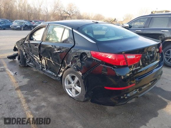 2015 Kia Optima LX with VIN 5XXGM4A70FG371690, listed as a IAAI auction lot 41884415 with 139,601 mi miles and . Bid and sale history available at DreamBid. Image 3.