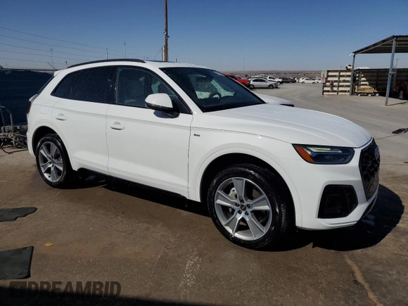 2025 Audi Q5 S line Premium z VIN WA1GAAFYXS2023169, wystawiony jako Copart lot #48351065 z przebiegiem 6 012 mil mil oraz Czysty tytuł • Clean title. Historia ofert i sprzedaży dostępna na DreamBid. Obrazek 4.