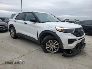 2021 Ford Explorer with VIN 1FMSK7BH5MGC45559, listed as a Copart auction lot 45323835 with 105,652 mi miles and Salvage Title. Bid and sale history available at carsss.com. Image 4.