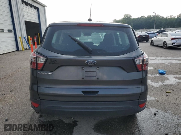 2018 Ford Escape S with VIN 1FMCU0F7XJUB19508, listed as a Copart auction lot 59222395 with Not provided miles and Salvage title. Bid and sale history available at DreamBid. Image 6.