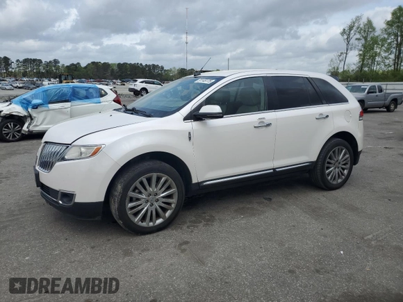 2013 Lincoln MKX with VIN 2LMDJ6JKXDBL12879, listed as a Copart auction lot 51145175 with 128,142 mi miles and Salvage Title. Bid and sale history available at carsss.com. Image 1.