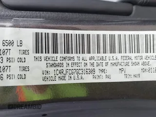 2016 Jeep Grand Cherokee High Altitude with VIN 1C4RJFCG7GC316309, listed as a IAAI auction lot 41557459 with 144,700 mi miles. Bid and sale history available at carsss.com. Image 9.
