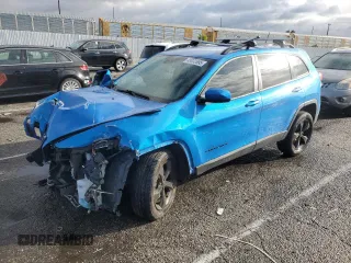 2018 Jeep Cherokee Latitude with VIN 1C4PJLCB9JD563682, listed as a Copart auction lot 48932695 with 0 mi miles and Salvage Title. Bid and sale history available at carsss.com. Image 1.