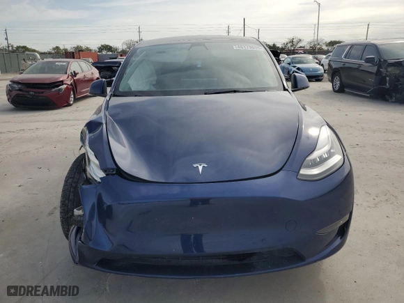 2021 Tesla Model Y Long Range with VIN 5YJYGDEE4MF102368, listed as a Copart auction lot 46173695 with 0 mi miles and Non Repairable. Bid and sale history available at carsss.com. Image 5.
