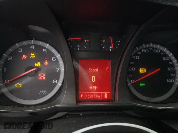 2012 GMC Terrain SLE-1 with VIN 2GKFLREK1C6274551, listed as a Copart auction lot 71653044 with 159,073 mi miles and Non repairable. Bid and sale history available at DreamBid. Image 9.