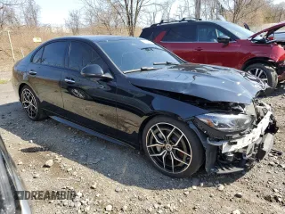 2024 Mercedes-Benz C 300 with VIN W1KAF4GBXRR231973, listed as a Copart auction lot 53315435 with 3,291 mi miles and Salvage Title. Bid and sale history available at carsss.com. Image 4.