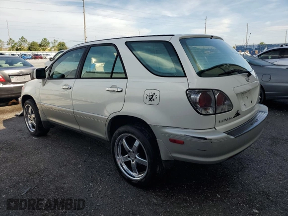 2001 Lexus RX 300 with VIN JTJGF10U910090754, listed as a Copart auction lot 61542215 with 154,865 mi miles and Salvage title. Bid and sale history available at DreamBid. Image 2.