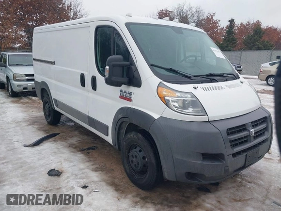 2016 Ram ProMaster Cargo with VIN 3C6TRVAG8GE108810, listed as a IAAI auction lot 41191411 with 154,197 mi miles and . Bid and sale history available at DreamBid. Image 1.