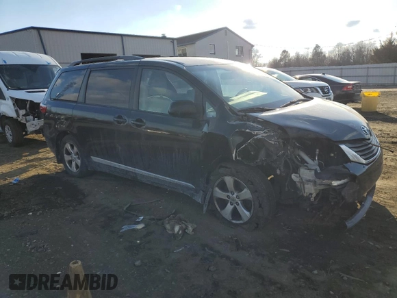 2015 Toyota Sienna LE AAS with VIN 5TDKK3DC7FS663872, listed as a Copart auction lot 88736375 with 166,369 mi miles and Salvage title. Bid and sale history available at DreamBid. Image 4.