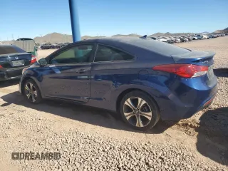 2013 Hyundai Elantra Coupe SE with VIN KMHDH6AE2DU016461, listed as a Copart auction lot 80578204 with 128,925 mi miles and Salvage Title. Bid and sale history available at carsss.com. Image 2.