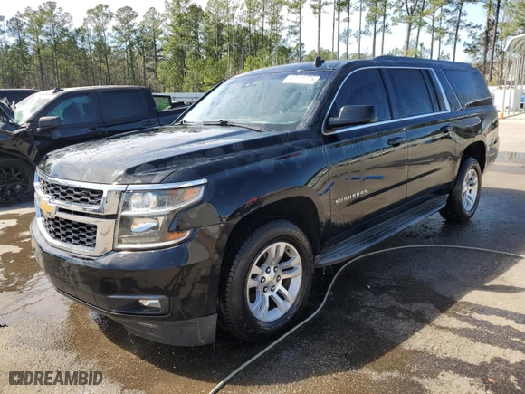 2015 Chevrolet Suburban LT with VIN 1GNSCJKC4FR306045, listed as a Copart auction lot 47111775 with 151,576 mi miles and Salvage Title. Bid and sale history available at carsss.com. Image 1.