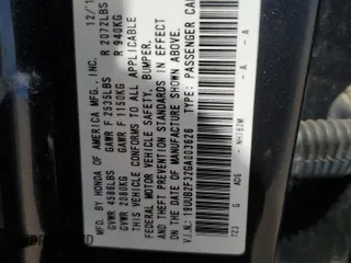 2016 Acura TLX V6 with VIN 19UUB2F32GA003626, listed as a Copart auction lot 63226445 with 92,030 mi miles and Salvage title. Bid and sale history available at DreamBid. Image 12.