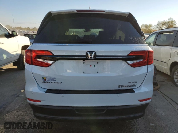 2022 Honda Odyssey Elite z VIN 5FNRL6H98NB022728, wystawiony jako Copart lot #76936234 z przebiegiem 17 342 mil mil oraz Szkoda całkowita • Salvage title. Historia ofert i sprzedaży dostępna na DreamBid. Obrazek 6.