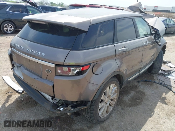 2015 Land Rover Range Rover Evoque Prestige with VIN SALVV2BG5FH001029, listed as a IAAI auction lot 42015106 with Not provided miles and . Bid and sale history available at DreamBid. Image 4.