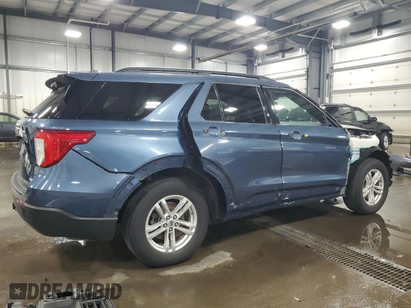 2020 Ford Explorer XLT with VIN 1FMSK8DH8LGA92497, listed as a Copart auction lot 53530385 with 82,241 mi miles and Salvage Title. Bid and sale history available at carsss.com. Image 3.