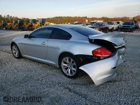 2010 BMW 6 Series 650i with VIN WBAEA5C56ACV85218, listed as a Copart auction lot 82591834 with 144,614 mi miles and Salvage Title. Bid and sale history available at carsss.com. Image 2.