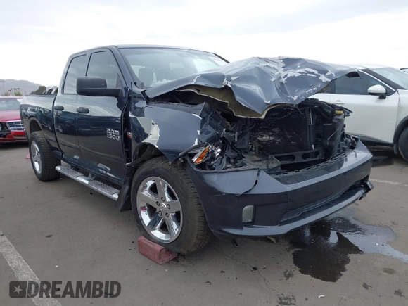 2014 Ram 1500 Express with VIN 1C6RR6FT5ES416548, listed as a IAAI auction lot 41518392 with 127,336 mi miles and . Bid and sale history available at DreamBid. Image 1.