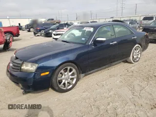 2004 Infiniti M45 with VIN JNKAY41E54M401281, listed as a Copart auction lot 70442894 with 117,572 mi miles and Salvage Title. Bid and sale history available at carsss.com. Image 1.