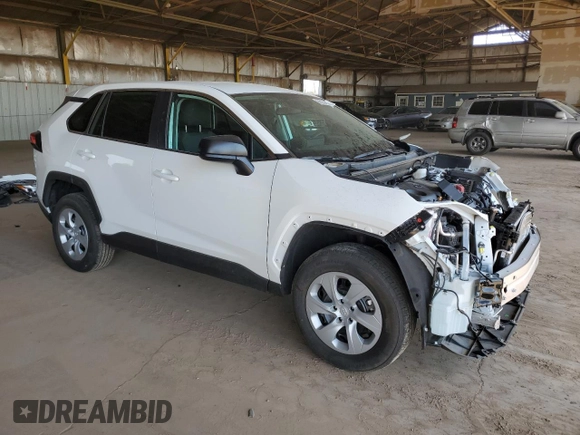 2024 Toyota RAV4 LE with VIN 2T3F1RFV6RW471268, listed as a Copart auction lot 60220465 with 18,457 mi miles and Salvage title. Bid and sale history available at DreamBid. Image 4.