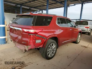 2018 Chevrolet Traverse Premier with VIN 1GNERKKW4JJ141004, listed as a Copart auction lot 44819645 with 26,175 mi miles and Salvage Title. Bid and sale history available at carsss.com. Image 3.