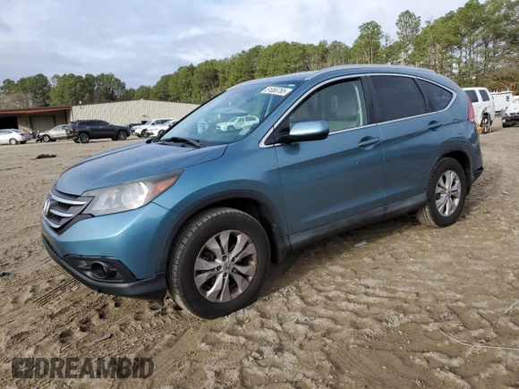 2014 Honda CR-V EX-L with VIN 2HKRM4H7XEH686529, listed as a Copart auction lot 51066765 with 92,065 mi miles and Salvage Title. Bid and sale history available at carsss.com. Image 1.