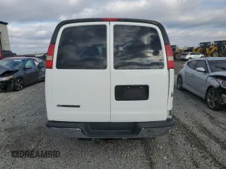 2014 Chevrolet Express Passenger LT with VIN 1GAZG1FG9E1108950, listed as a Copart auction lot 45370685 with 537,650 mi miles and Salvage title. Bid and sale history available at DreamBid. Image 6.