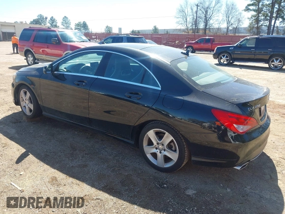 2016 Mercedes-Benz CLA with VIN WDDSJ4EB1GN299038, listed as a IAAI auction lot 41805142 with 95,621 mi miles. Bid and sale history available at carsss.com. Image 3.