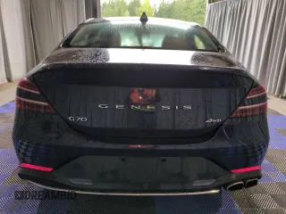 2023 Genesis G70 2.0T with VIN KMTG34TA0PU132391, listed as a Copart auction lot 72075974 with 17,479 mi miles and Salvage Title. Bid and sale history available at DreamBid. Image 6.