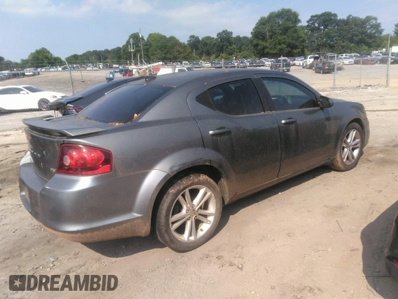 2012 Dodge Avenger SXT with VIN 1C3CDZCB3CN182940, listed as a IAAI auction lot 42410328 with 224,491 mi miles and . Bid and sale history available at DreamBid. Image 4.