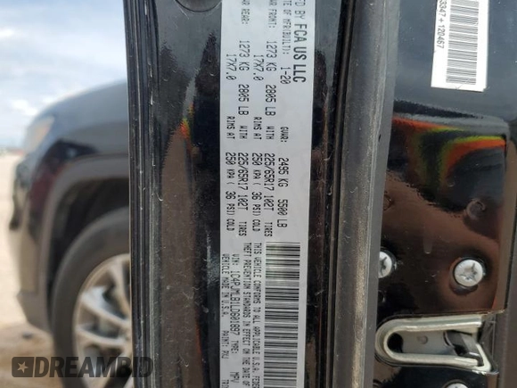 2020 Jeep Cherokee Latitude Plus with VIN 1C4PJMLB1LD601897, listed as a Copart auction lot 56105685 with 77,721 mi miles and Salvage title. Bid and sale history available at DreamBid. Image 13.