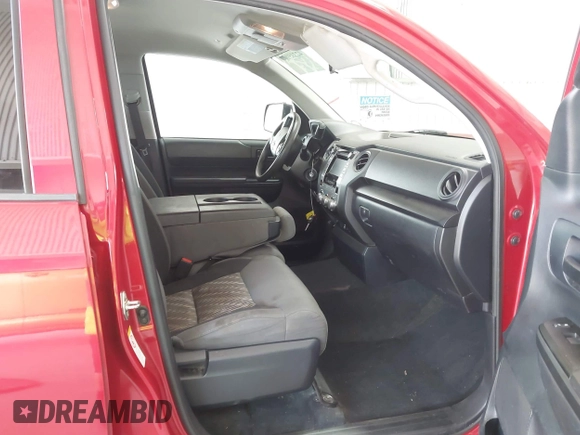 2019 Toyota Tundra SR with VIN 5TFRM5F16KX141657, listed as a IAAI auction lot 42395908 with 157,629 mi miles and . Bid and sale history available at DreamBid. Image 5.