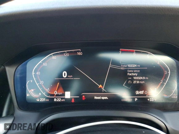 2020 BMW 3 Series 330i xDrive with VIN 3MW5R7J04L8B23519, listed as a Copart auction lot 50749415 with 103,324 mi miles and Salvage Title. Bid and sale history available at carsss.com. Image 9.