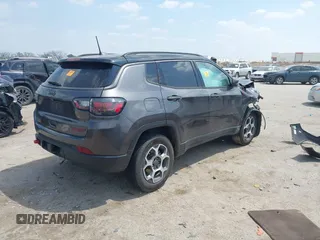 2022 Jeep Compass Trailhawk with VIN 3C4NJDDBXNT157230, listed as a IAAI auction lot 42046292 with Not provided miles and . Bid and sale history available at DreamBid. Image 4.