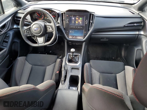 2023 Subaru WRX with VIN JF1VBAA61P9806420, listed as a Copart auction lot 42436265 with 19,248 mi miles and Salvage title. Bid and sale history available at DreamBid. Image 8.