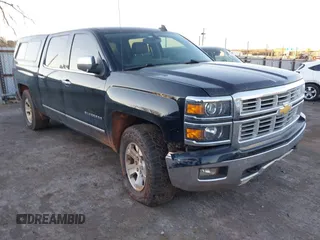2015 Chevrolet Silverado 1500 LTZ with VIN 3GCUKSEC2FG291714, listed as a IAAI auction lot 41240086 with 169,395 mi miles. Bid and sale history available at carsss.com. Image 1.
