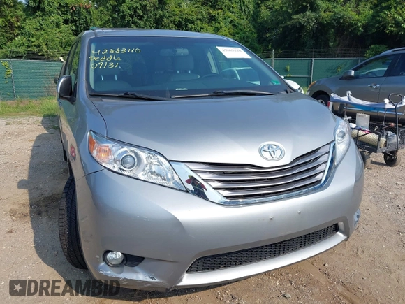 2017 Toyota Sienna XLE Auto Access Seat with VIN 5TDYZ3DC8HS861398, listed as a IAAI auction lot 42883110 with 110,702 mi miles and . Bid and sale history available at DreamBid. Image 6.
